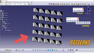 How to make patterns in CATIA
