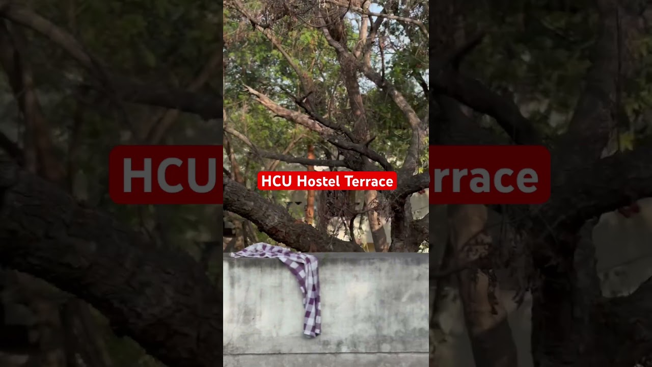 HCU Nrs PhD hostel terrace 😍UNIVERSITY OF HYDERABAD HOSTEL 