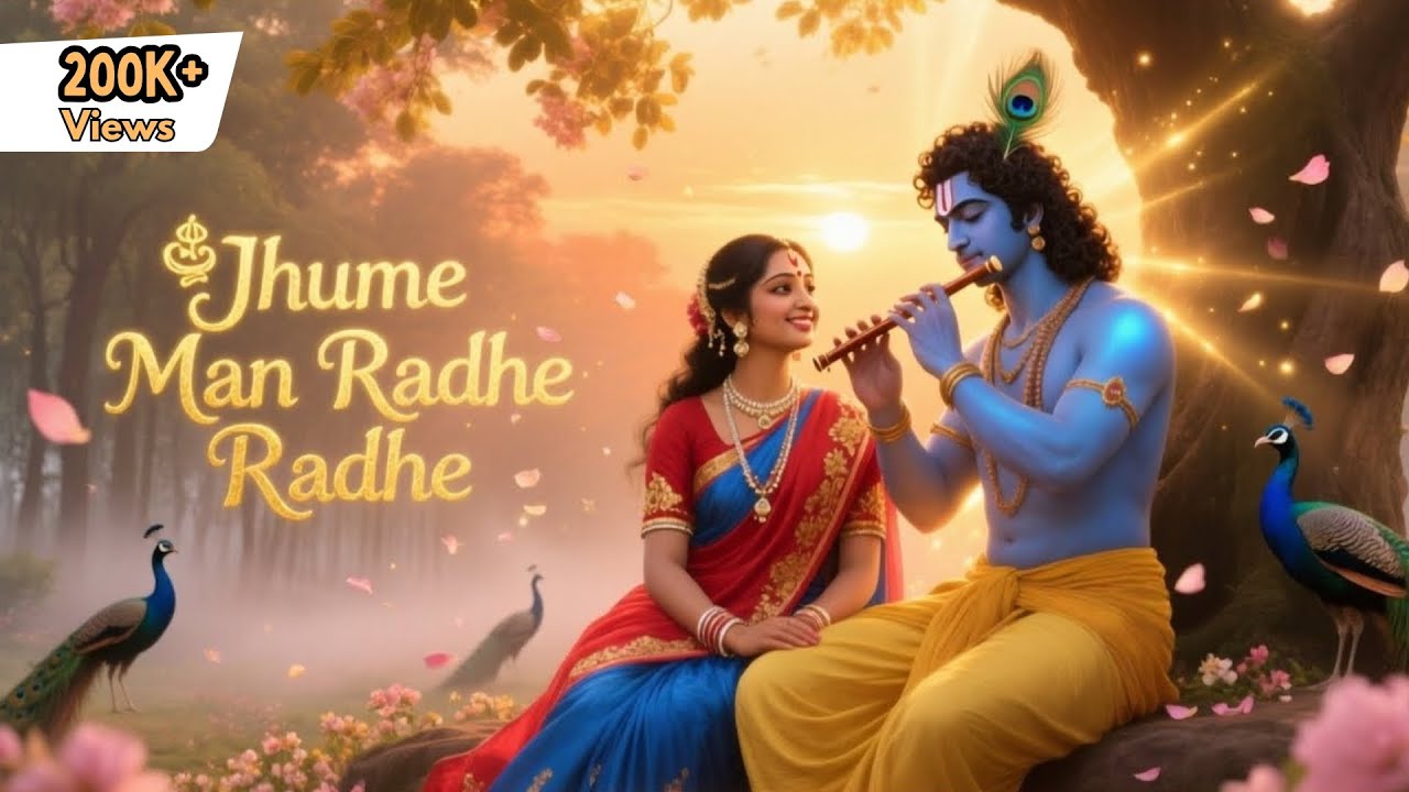 New Radhe Krishna Bhajan You NEED to Hear! | Jhume Man Radhe Radhe | Soulful Bhajan