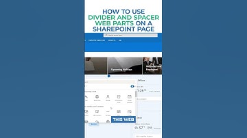 How to use Divider and Spacer Web Parts on a SharePoint page