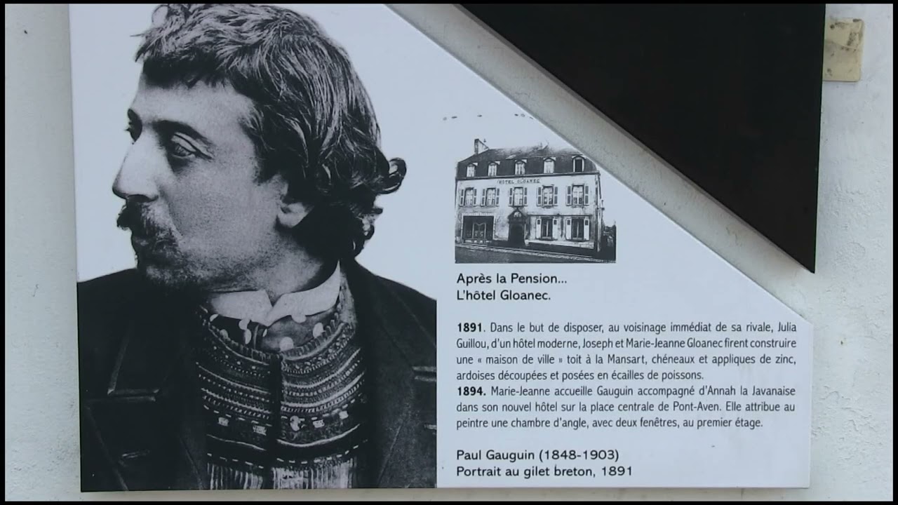 PONT-AVEN  , Sur les  pas  de  Paul Gauguin à   Pont -Aven