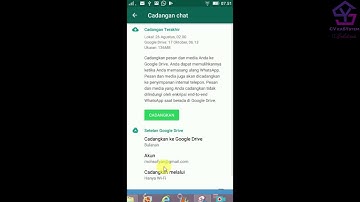 Cara Backup atau Mencadangkan Data Chat Whatsapp