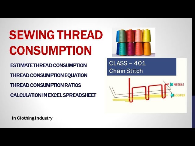 PDF) Geometrical Model to Determine Sewing Thread Consumption for Stitch  Class 406