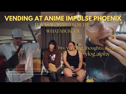 [vlog3] we ate what a burger for the first time + anime impulse phoenix