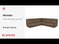 El Dorado Furniture Mambo Power Reclining Sectional Product Demo El Dorado Furniture Mambo Power Reclining Sectional Product Demo