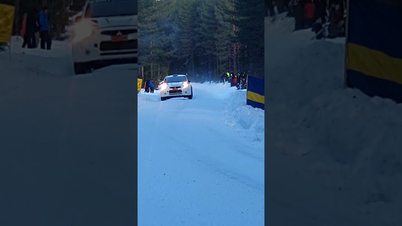 Mitsubishi mirage vinterpokalen Rally sm 2024