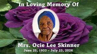 Mrs Ocie Lee Skinner - Celebration of Life