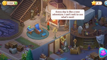 Manor Matters - Level 3 gameplay match 3 logic puzzle decor design build casual game walkthrough