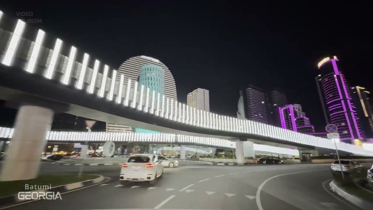 Driving Downtown BATUMI CITY - Night Batumi | 2025