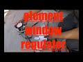 Window NOISE, STUCK down Motor Regulator Replacement Honda Element√ fix it angel