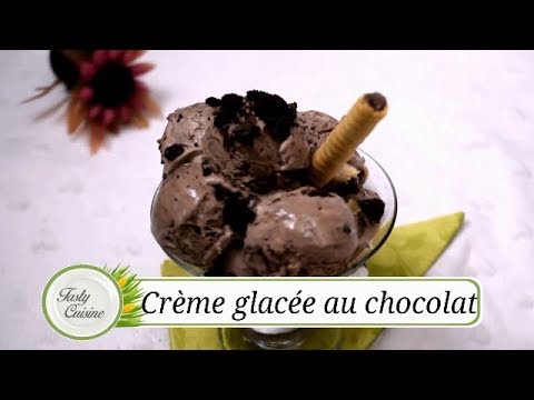 Crme glace au chocolat   Crme glace au chocolat Rapide et facile et sans oeuf - Franais