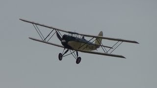 Parnall Elf , Avro Tutor and Blackburn B2 at Old Warden 28th April 2013