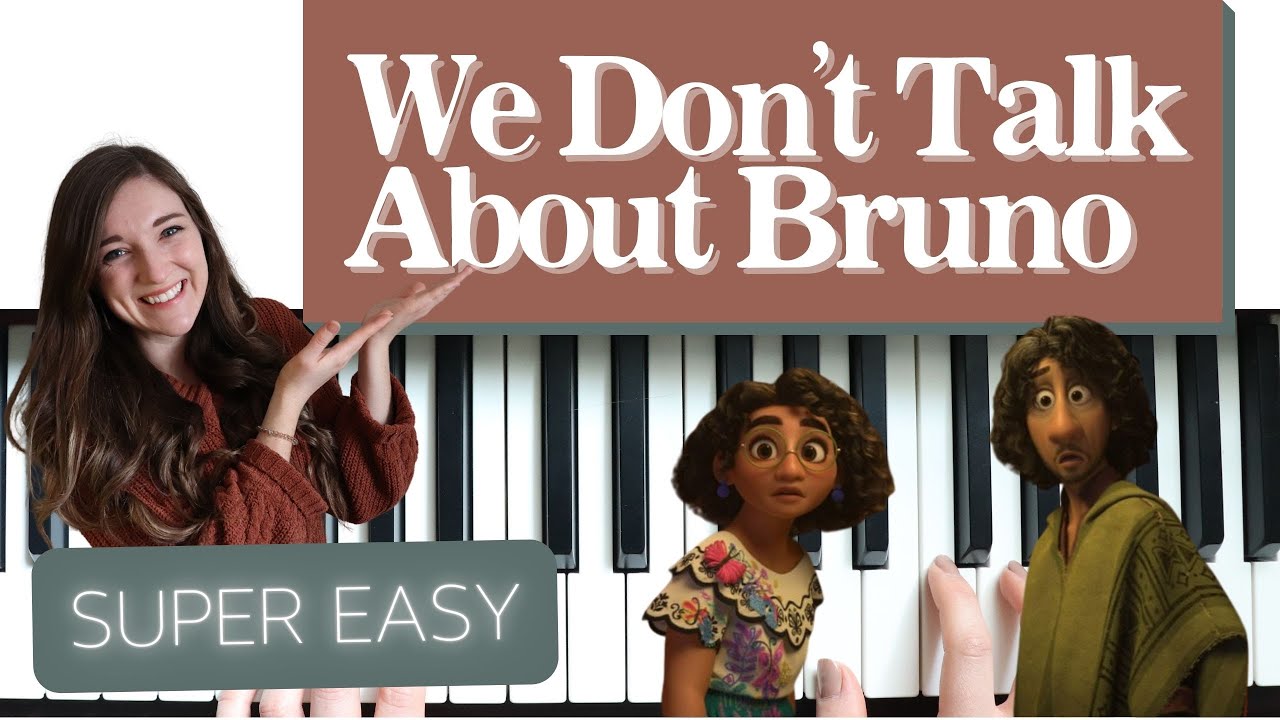 EASY PIANO TUTORIAL: We Don't Talk About Bruno from Disney's Encanto ...
