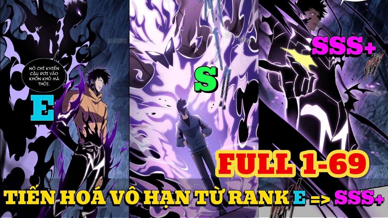 TỪ RANK E LÊN RANK SSS+, TA TIẾN HOÁ VÔ HẠN | Full 1-69