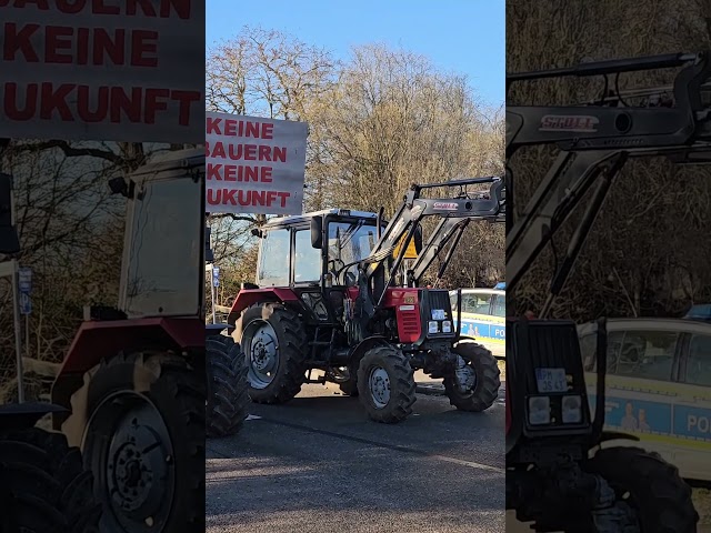 Protestaktion von Bauern und Handwerkern in Pritzerbe