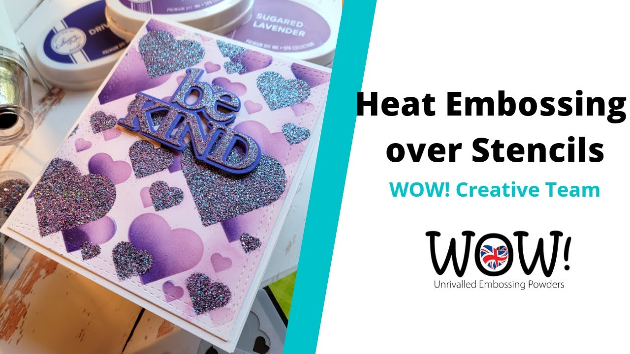 Heat Embossing over Stencils mp4 - YouTube