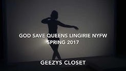God Save Queens Lingerie - Kadın iç giyim - İlk bahar / Yaz 2017 - New York Moda Haftası