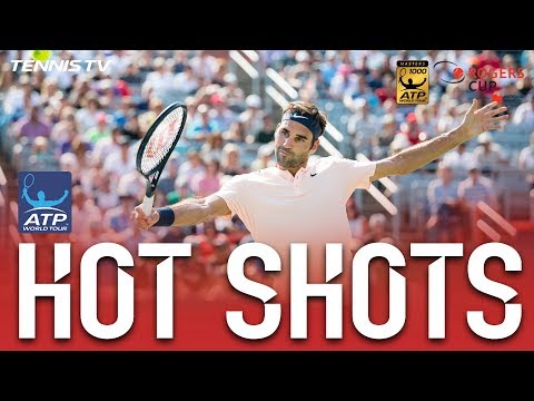 Hot Shot: Federer Fires Cross-Court Backhand Montreal 2017