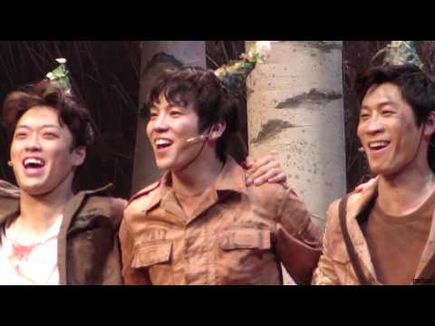 140613 뮤지컬 여신님이 보고계셔 커튼콜 (이재균배우 위주)