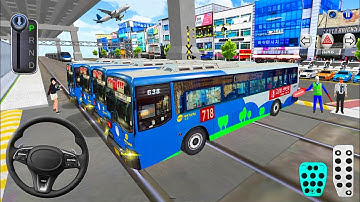 New Hyundai Old City Buss Vs Bullet Train Crash Test🚍🚄 3D Driving Class 2025 - Android Gameplay🎮
