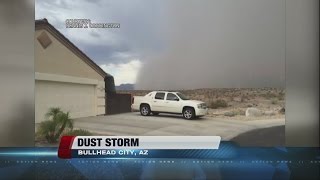 Dust storm rolls into Bullhead City