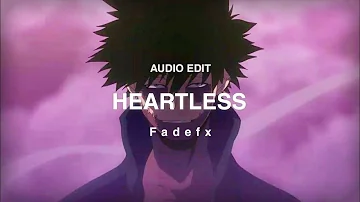Heartless - The Weeknd  [edit audio]