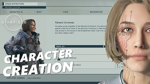 Starfield Character Creation (No Commentary)