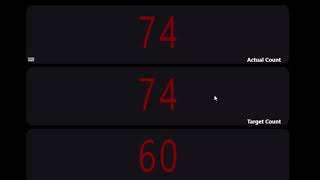 Factrac Smartcount Sc-10. Production Display With Count, Target Count And Actual Rate