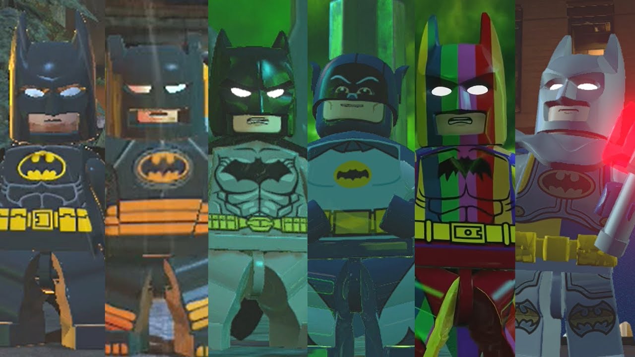 ALL Batman Suits in Lego Videogames (2008 - 2017) - YouTube