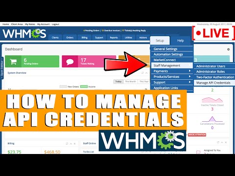 [🔴LIVE] How to manage API credentials in WHMCS?