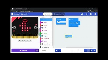 How to make a blinking image in MakeCode Microbit