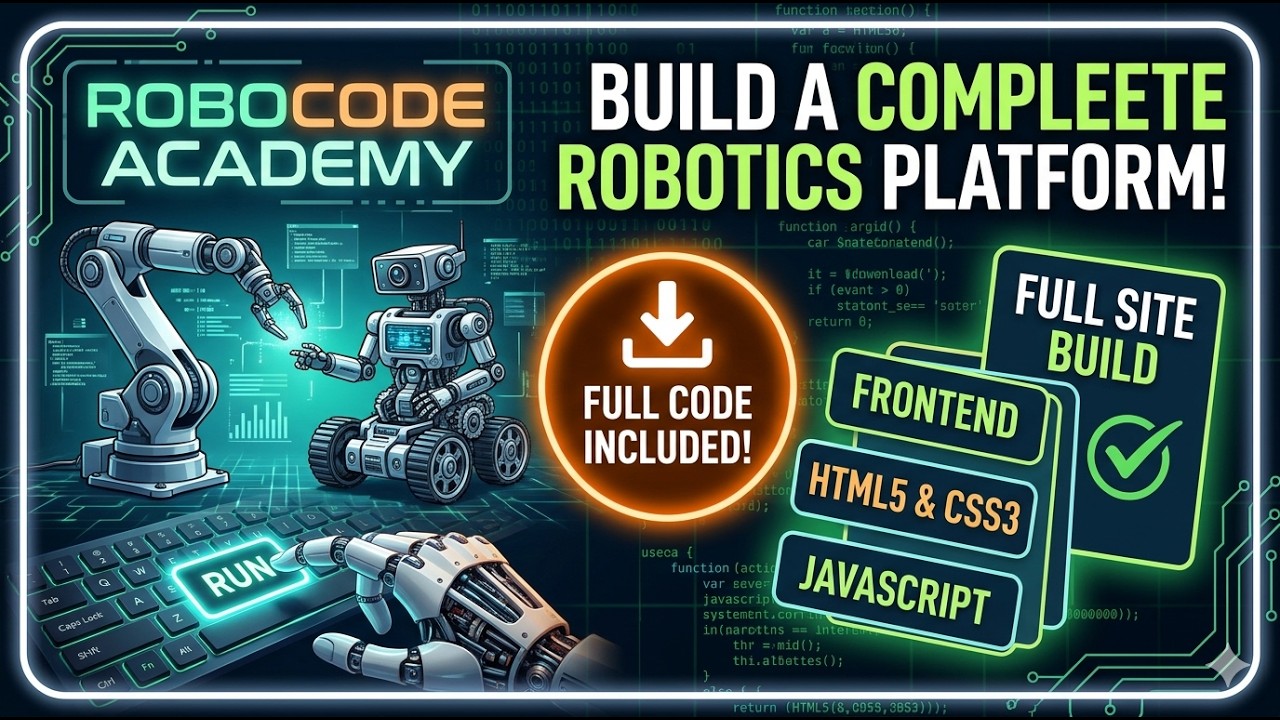 Build a Complete Robotics Learning Platform | Robocode Academy Full ...