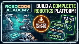 Build a Complete Robotics Learning Platform | Robocode Academy Full Site Walkthrough & Code