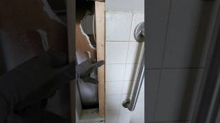 How To Install Drywall With No Wall Stud In A Bathroom. #shorts