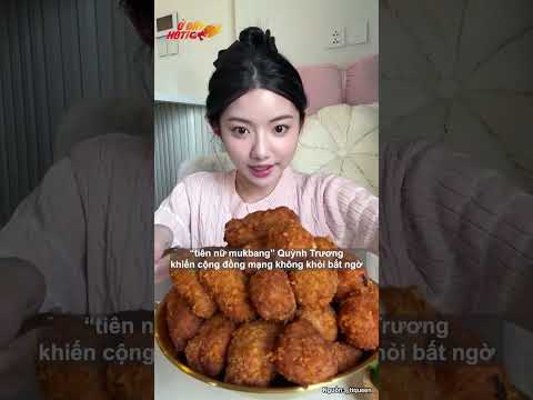 Nghi “tiên nữ mukbang” Quỳnh Trương đổi giọng hát lấy đôi chân #shorts #quynhtruong
