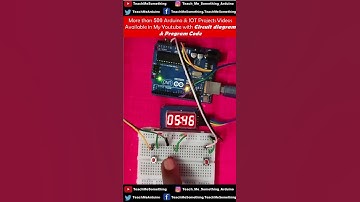 TM1637 Clock Arduino UNO #Shorts