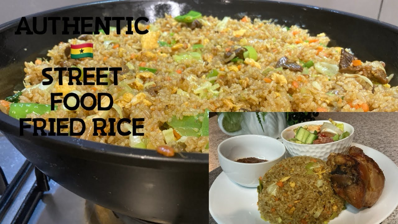 Flavourful Irresistible 🇬🇭 FRIED RICE/ 🇬🇭 Street Food CHECK CHECk / PAPAYE 😋