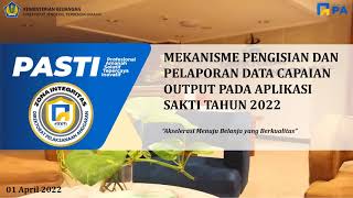 Pelaporan Capaian Output dan Revisi Halaman III DIPA pada SAKTI Tahun 2022 screenshot 5