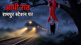 The Last Train Arrived at Rampur Station at Midnight... Then What Happened | Hindi Horror Story #... screenshot 4