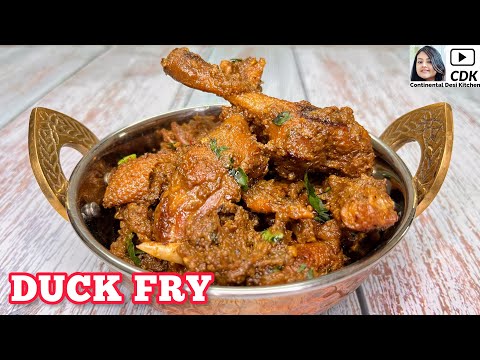 DUCK FRY RECIPE | Duck Pepper Fry | Assamese Traditional Style Duck Fry | Duck Roast Masala