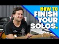 How to FINISH a Guitar Solo (perfect for Blues!)