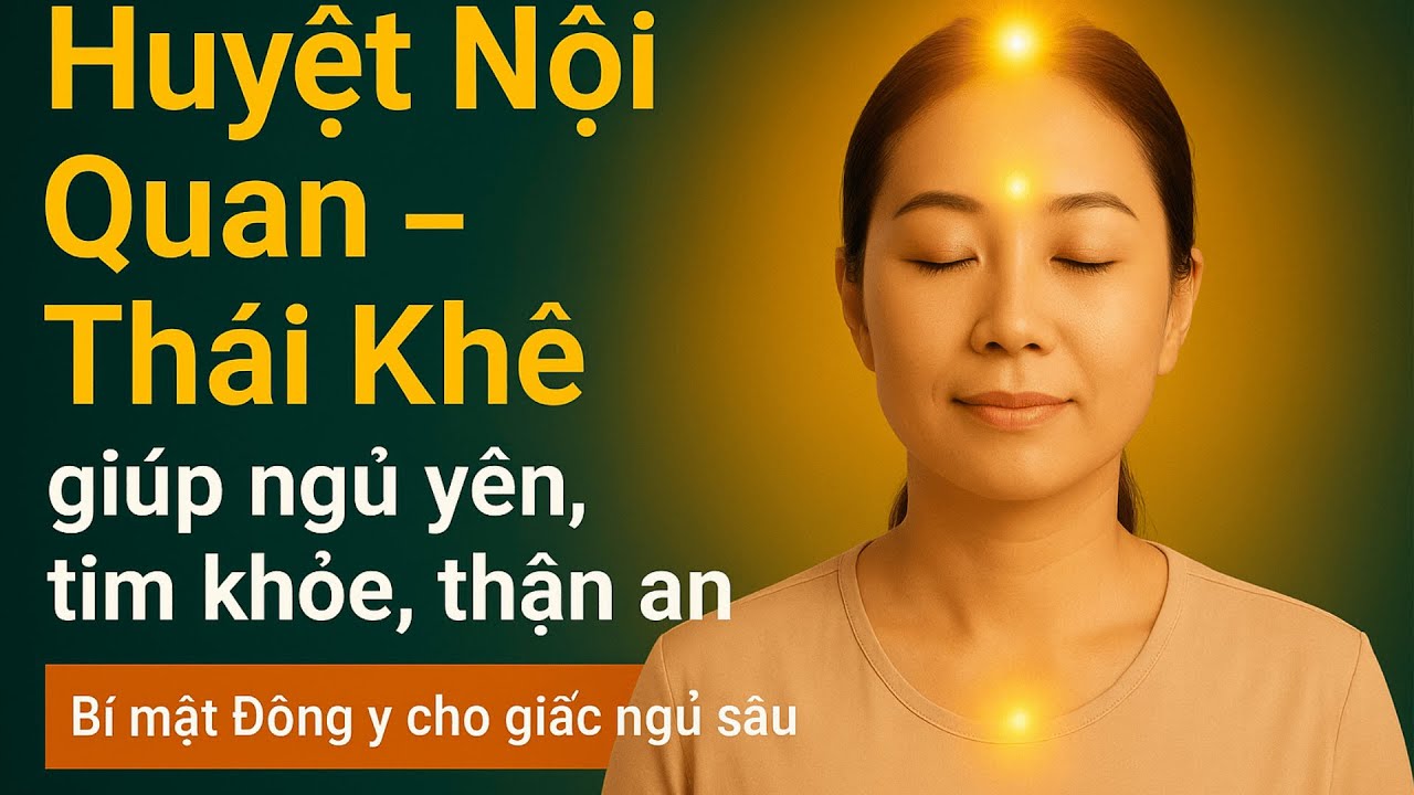 🌿 Huyệt Nội Quan & Thái Khê – Cặp đôi vàng giúp ngủ ngon, an tim, dưỡng thận
