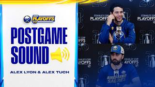 Alex Lyon and Alex Tuch Met With The Media After 3-1 Win In Game 3 | Buffalo Sabres