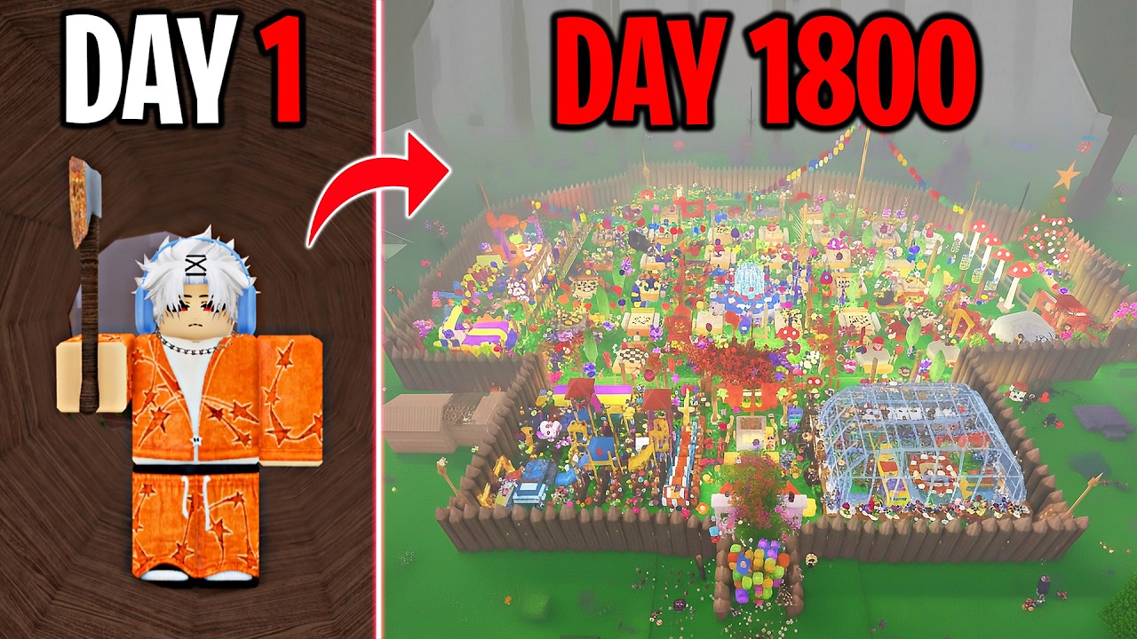 1800 Days to Build a Best Base in 99 Nights in The Forest
