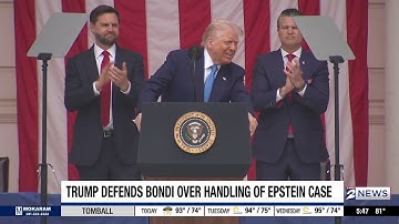 Trump defends Attorney General Pam Bondi over DOJ