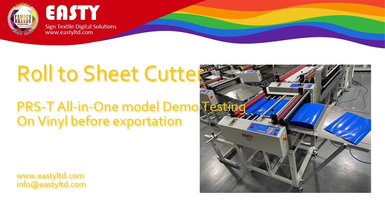 Automatic Roll To Sheet Cloth Paper Film Cutting Machine | Vertical & Horizontal Cutter | PRS Cutter