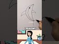 Draw a big crescent moon — this will be your fish's body Add a soft curved line for the eye near the