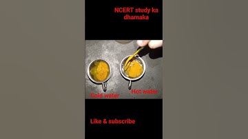 The particles of matter are constantly moving #experiment #chemicalreaction #physicswallah #fact