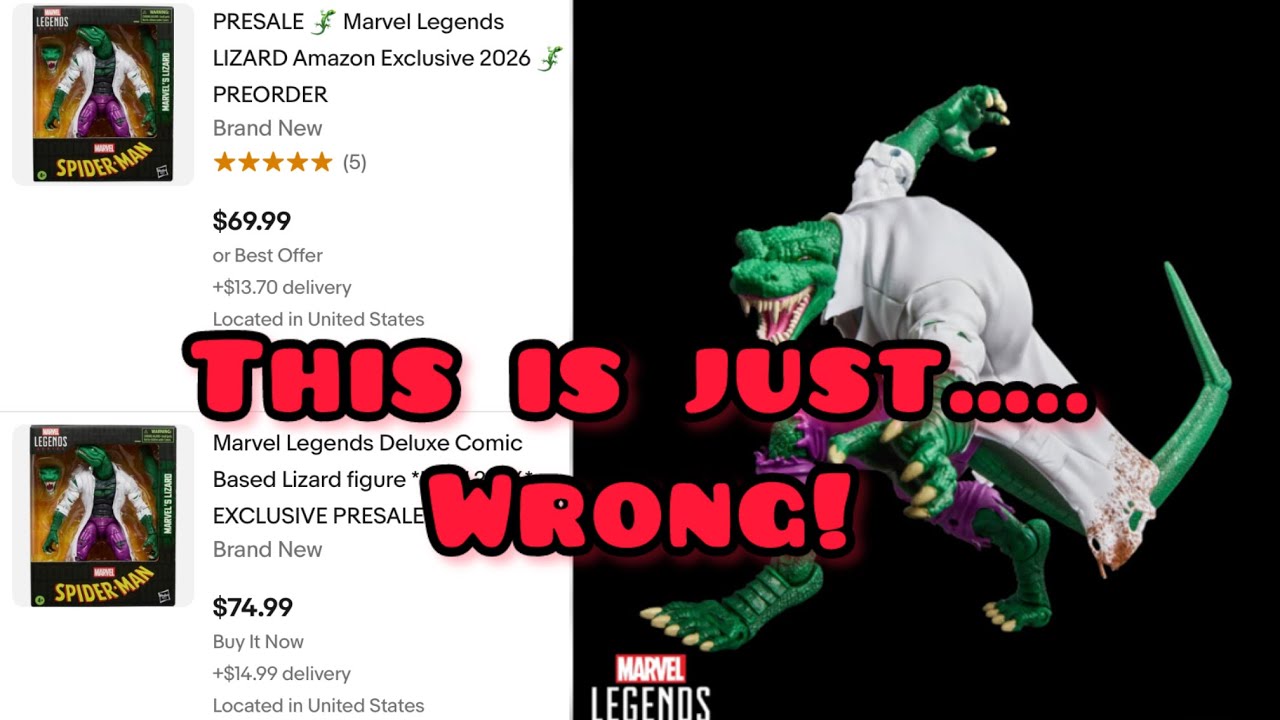 Перекупщики уже перепродают новую фигурку Ящера из Marvel Legends…
