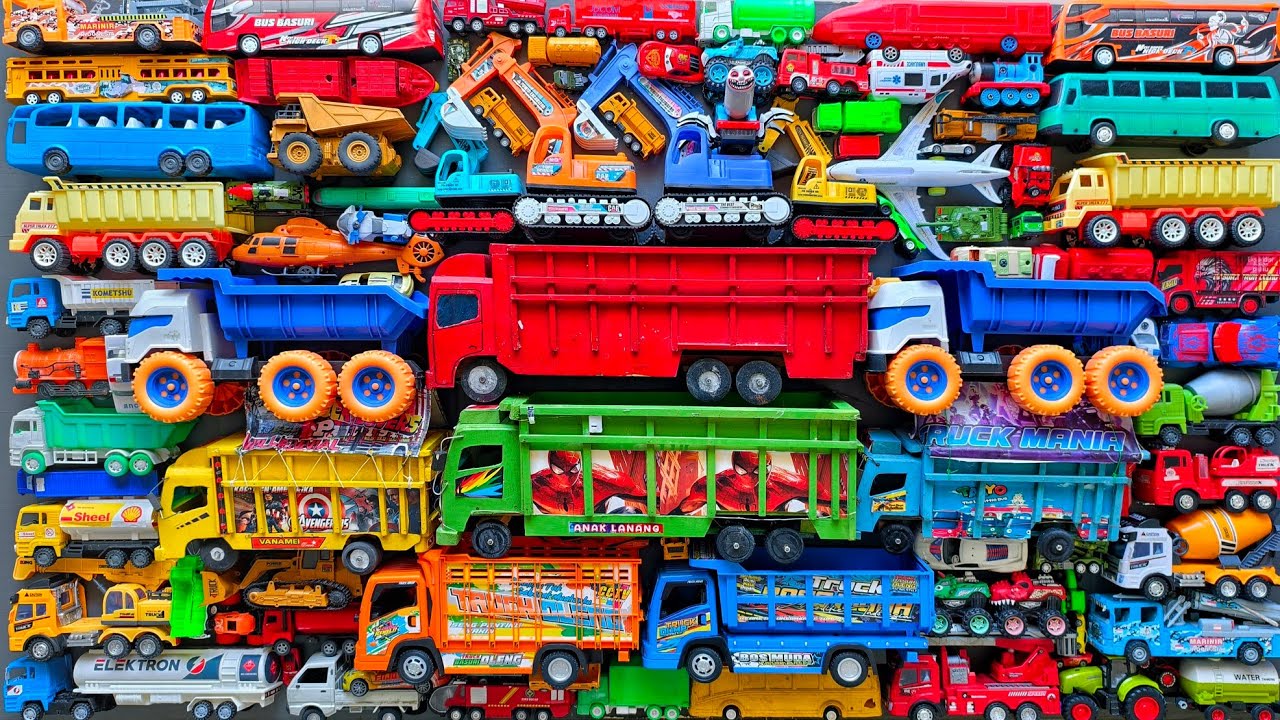 Mobil Mobilan Truk Oleng , Mobil Truk Molen, Mobil Balap, Truk Pasir, Excavator, Mobil Roket, Damkar